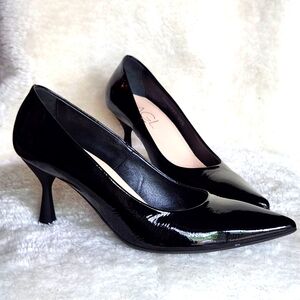 AGL Black Patent Leather Pumps